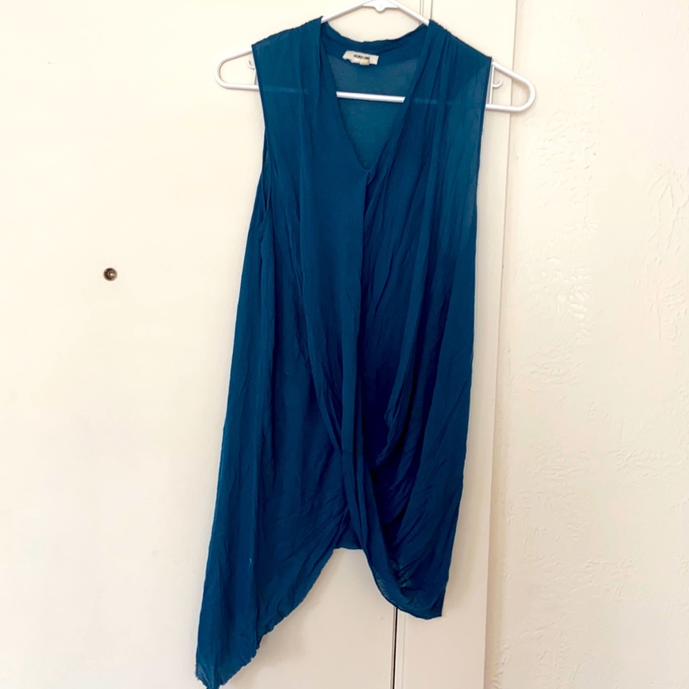 Helmut Lang blue tank top
